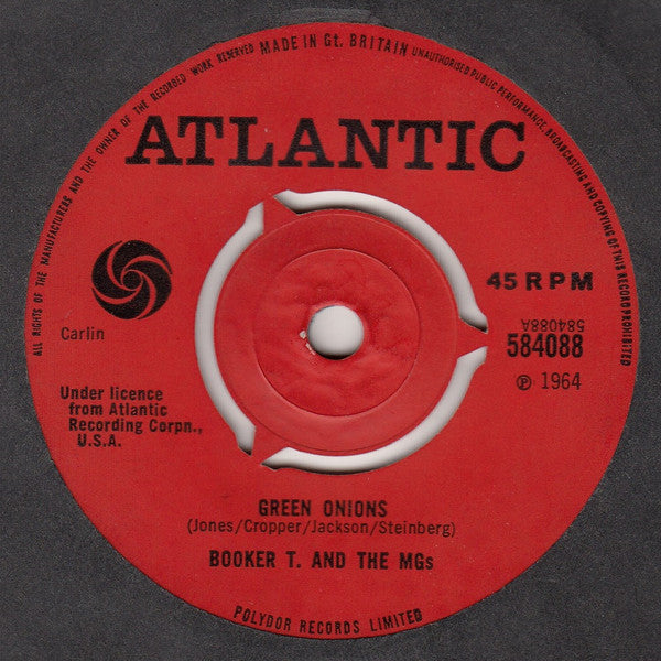 Booker T. And The MGs* : Green Onions (7", Single, 3-P)