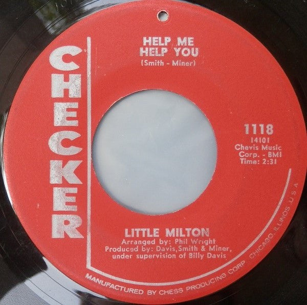 Little Milton : Without My Sweet Baby / Help Me Help You (7")