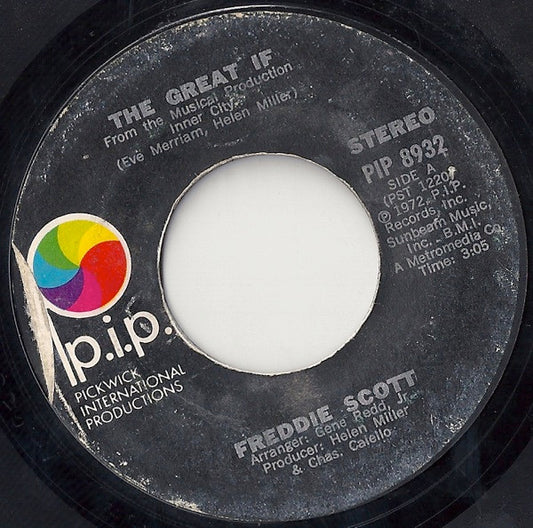 Freddie Scott (2) : The Great If (7")