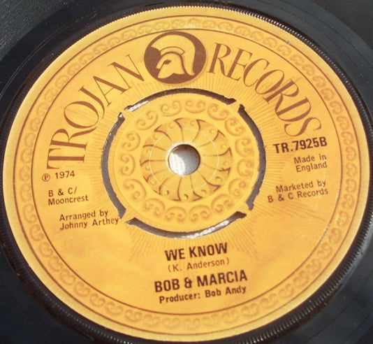 Bob & Marcia : Young Gifted And Black (7")