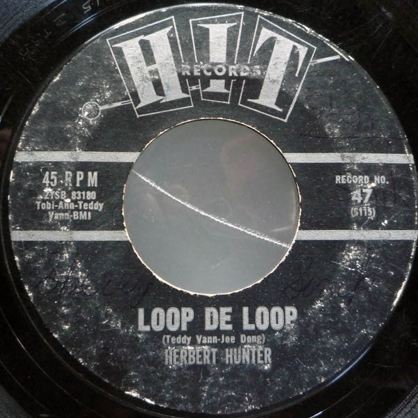 Joe Cash (5) / Herbert Hunter : The Night Has A Thousand Eyes / Loop De Loop (7", Mono, Styrene)