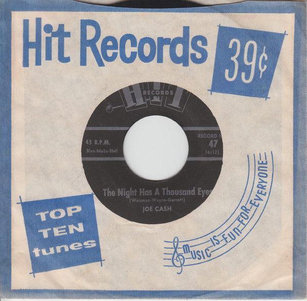 Joe Cash (5) / Herbert Hunter : The Night Has A Thousand Eyes / Loop De Loop (7", Mono, Styrene)