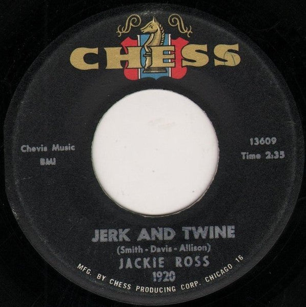 Jackie Ross : Jerk And Twine / New Lover (7")