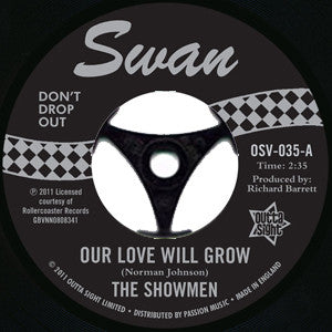 The Showmen : Our Love Will Grow (7", RE)