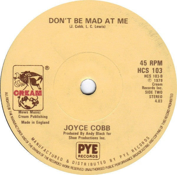 Joyce Cobb : Dig The Gold (7", Single)