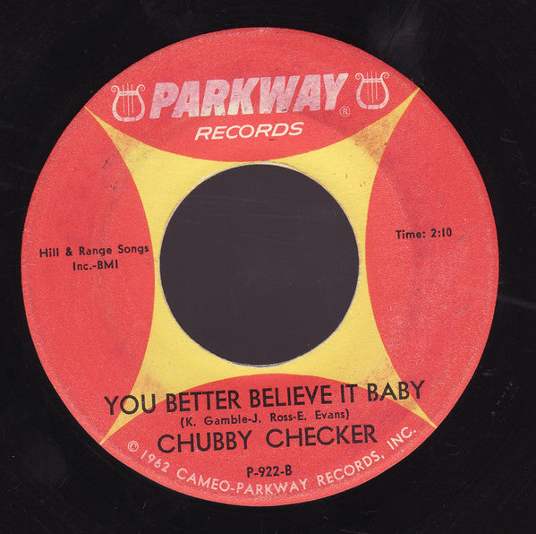 Chubby Checker : She Wants T' Swim / You Better Believe It Baby (7")