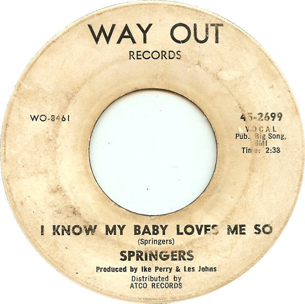 The Springers (3) : I Know Why (7")