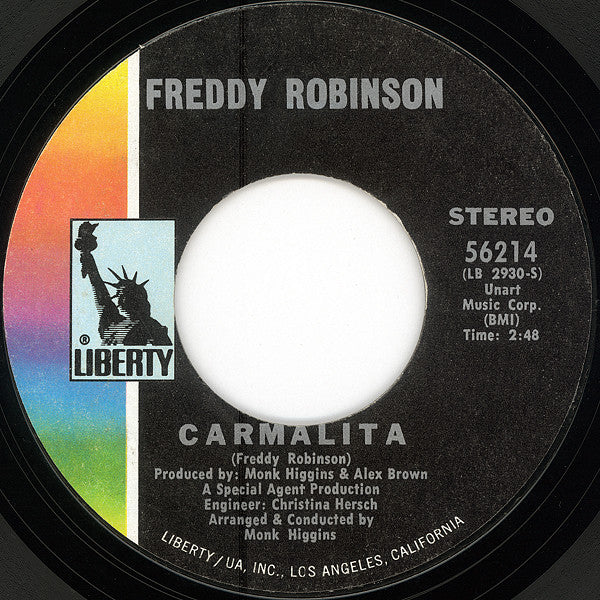Freddie Robinson : Stone Stallion / Carmalita (7", Single, Styrene)
