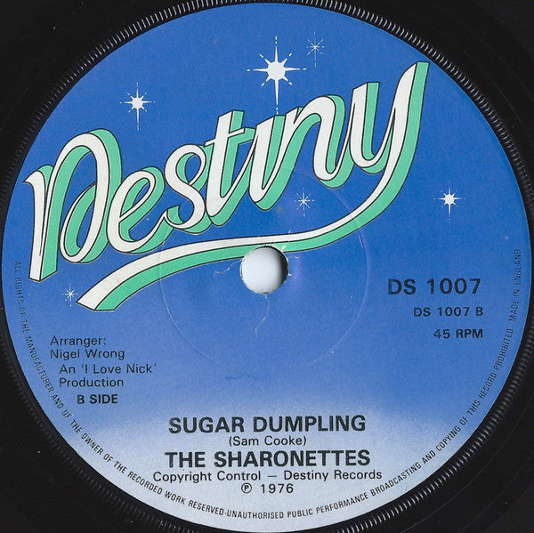 The Destiny Orchestra / The Sharonettes : Spring Rain / Sugar Dumpling (7")