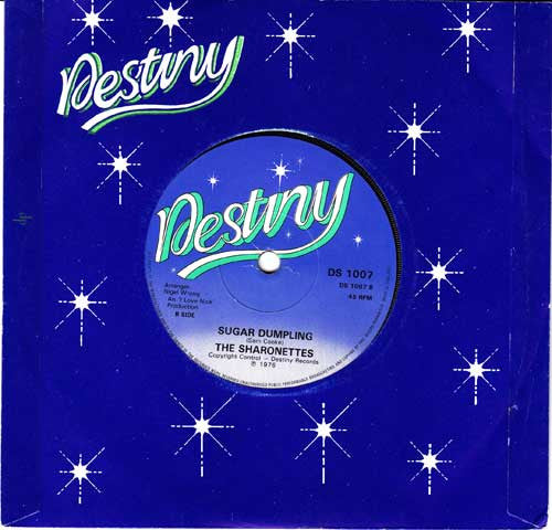 The Destiny Orchestra / The Sharonettes : Spring Rain / Sugar Dumpling (7")