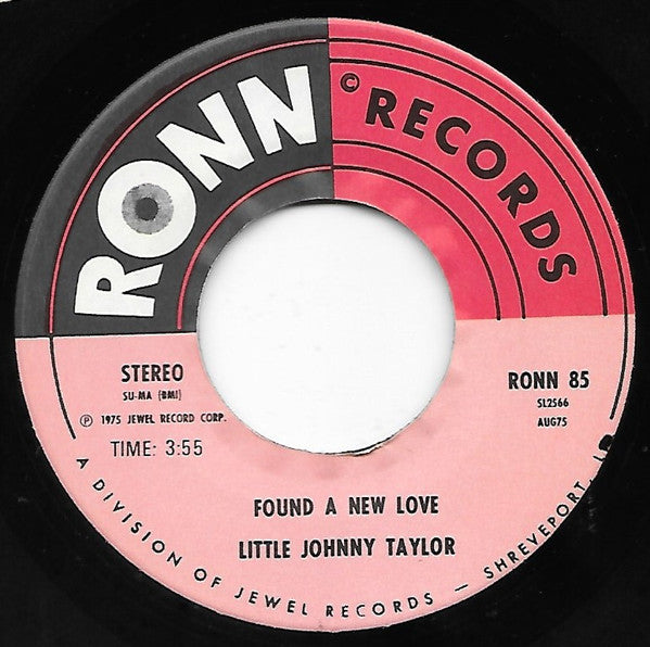 Little Johnny Taylor : Oh, How I Love My Baby / Found A New Love (7", Single)