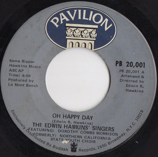 Edwin Hawkins Singers : Oh Happy Day (7", Single, Ame)