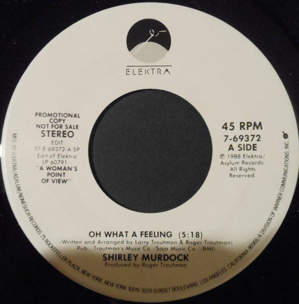 Shirley Murdock : Oh What A Feeling (7", Promo, SP )