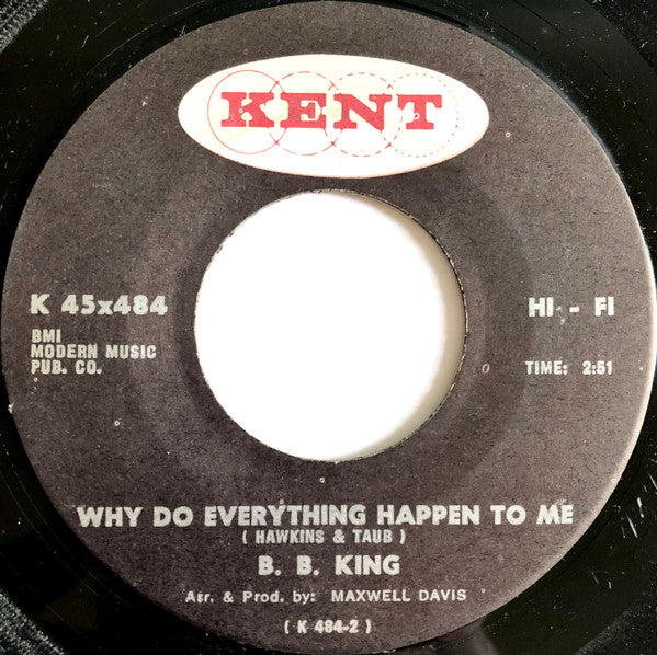 B.B. King : Worry, Worry, Worry (7", Single)