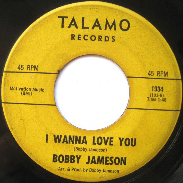 Bobby Jameson : I'm So Lonely / I Wanna Love You (7", Single)