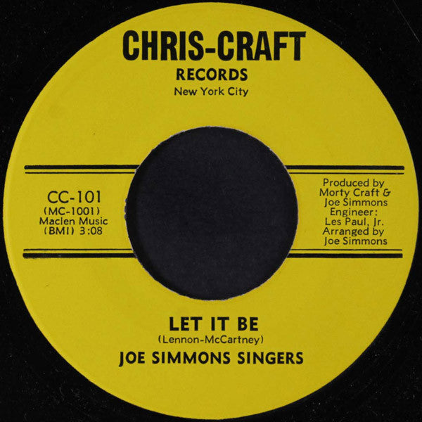 Joe Simmons (3) / Joe Simmons Singers : Put Me Down, Town / Let It Be (7")