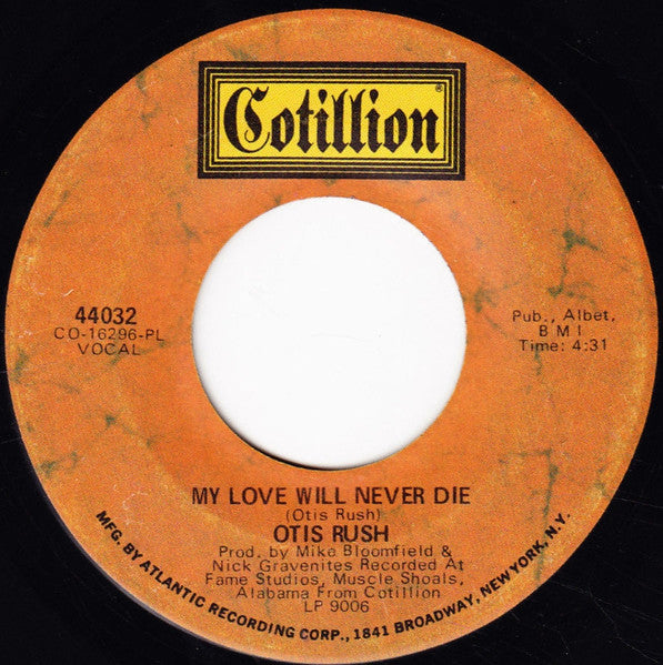 Otis Rush : Gambler's Blues / My Love Will Never Die (7", Single, PL )