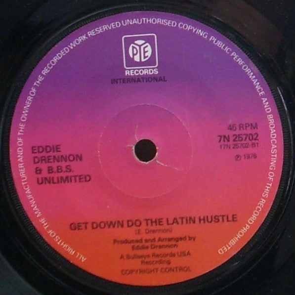 Eddie Drennon & The B.B.S. Unlimited : Let's Do The Latin Hustle (7", Sol)