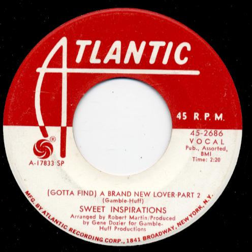 The Sweet Inspirations : (Gotta Find) A Brand New Lover-Part 1 (7", Promo, SP)