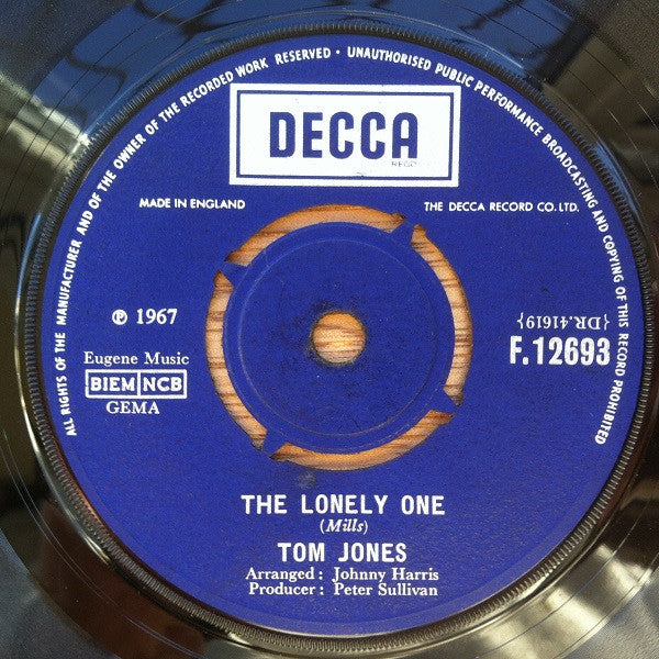 Tom Jones : I'm Coming Home (7", Single)