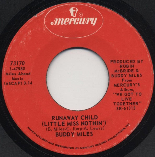 Buddy Miles : I Still Love You Anyway (7", Single)