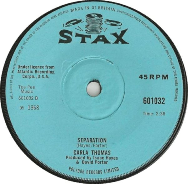 Carla Thomas : Pick Up The Pieces (7", Single, Sol)