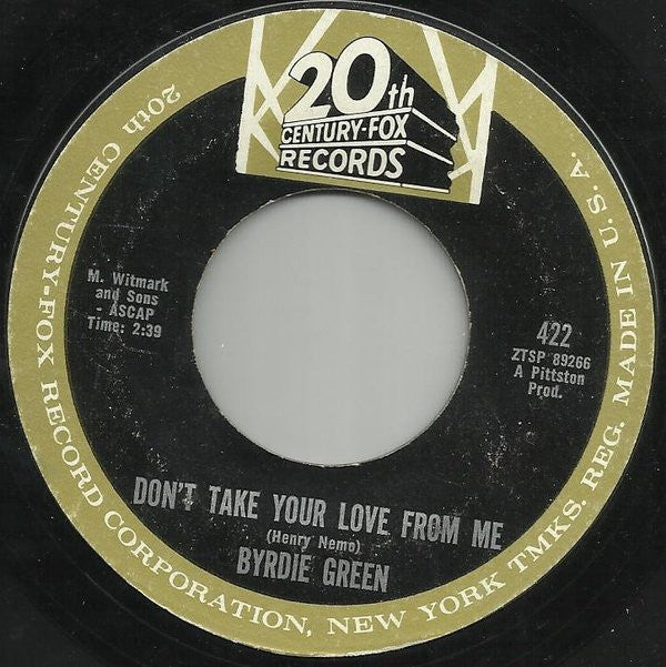 Byrdie Green : Get A Hold Of Yourself (7", Single)