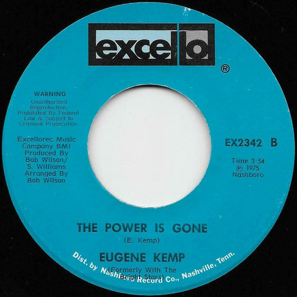 Eugene Kemp : No Pity In The City / The Power Is Gone (7")