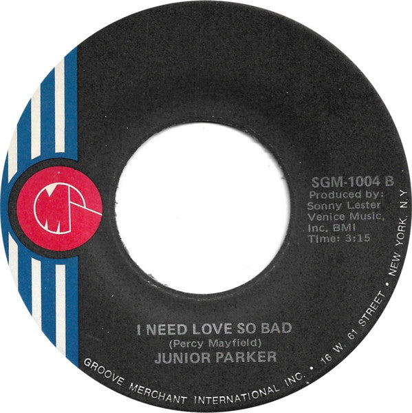 Little Junior Parker : I Like Your Style (7", Single, Mono, Son)