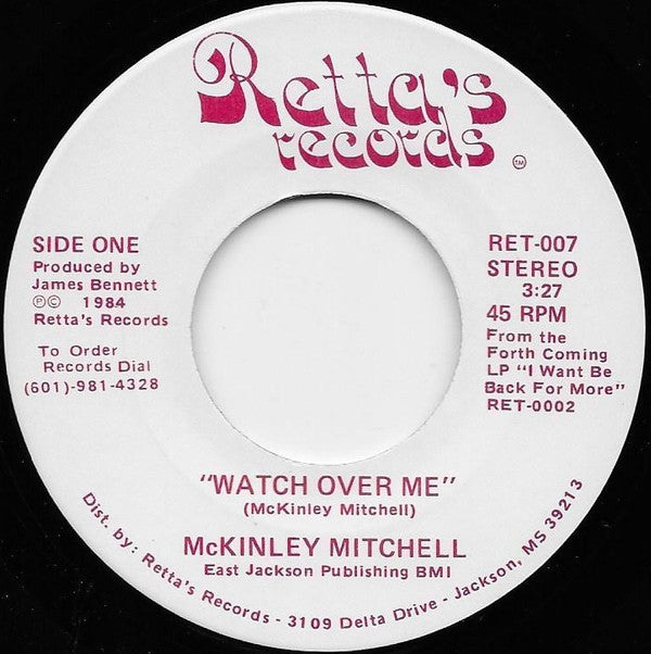 McKinley Mitchell : Watch Over Me / Mariah (7", Single)