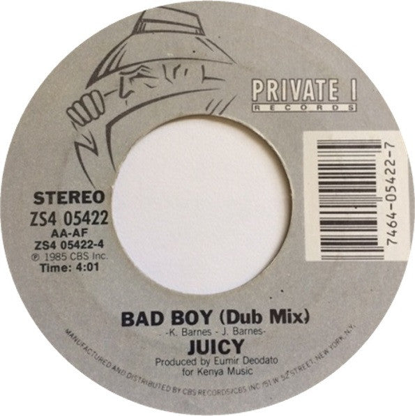 Juicy : Bad Boy / Bad Boy (Dub Mix) (7")