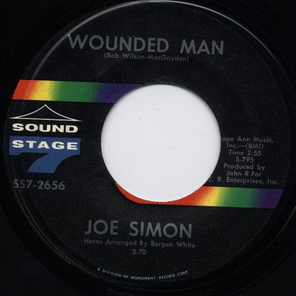 Joe Simon : Farther On Down The Road / Wounded Man (7")
