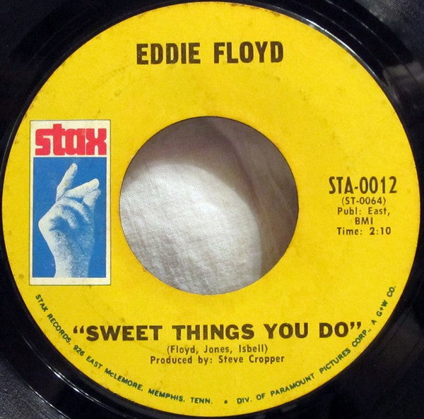 Eddie Floyd : Bring It On Home To Me / Sweet Things You Do (7", Single, Styrene)