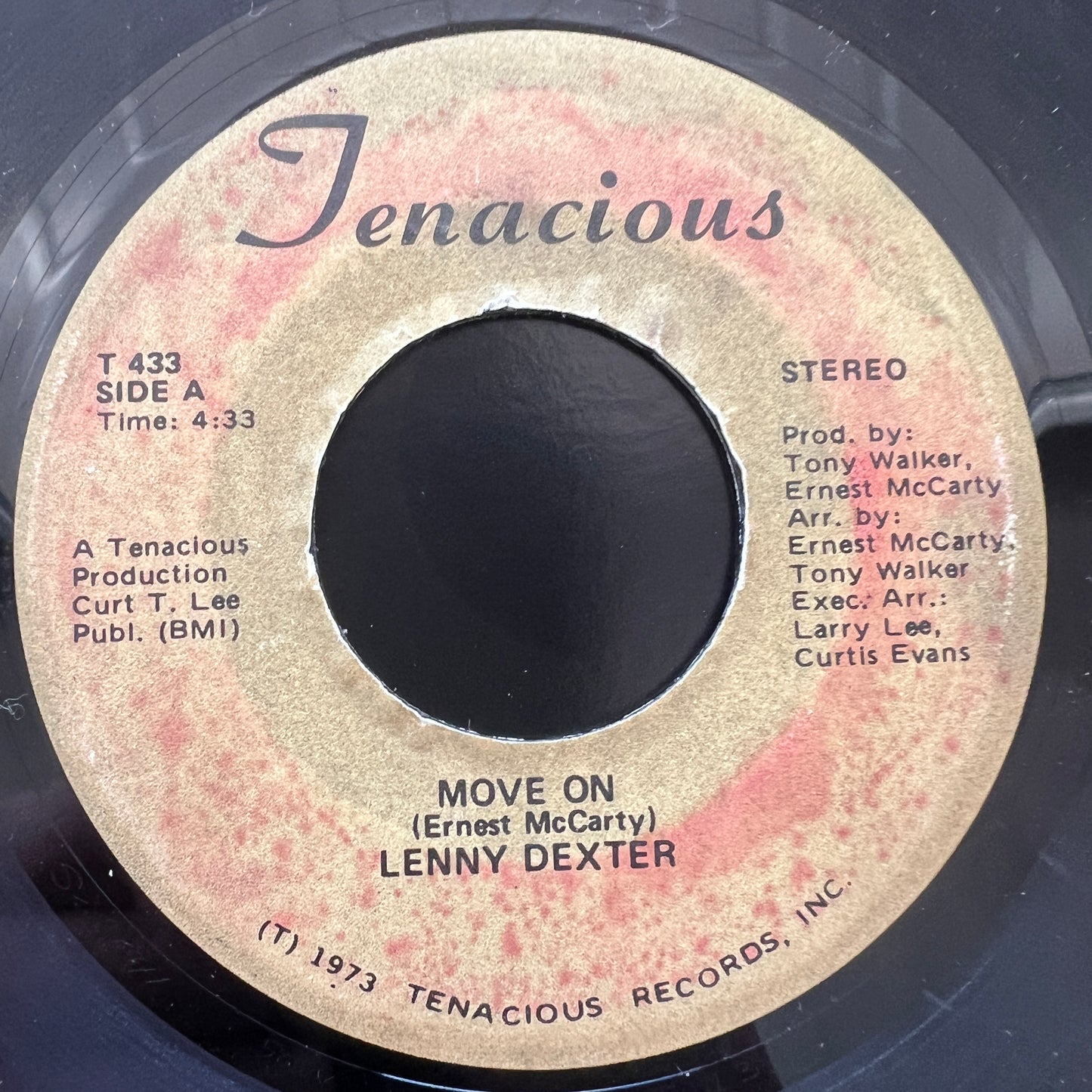 Lenny Dexter - Move On (7", Single) (Near Mint (NM or M-))