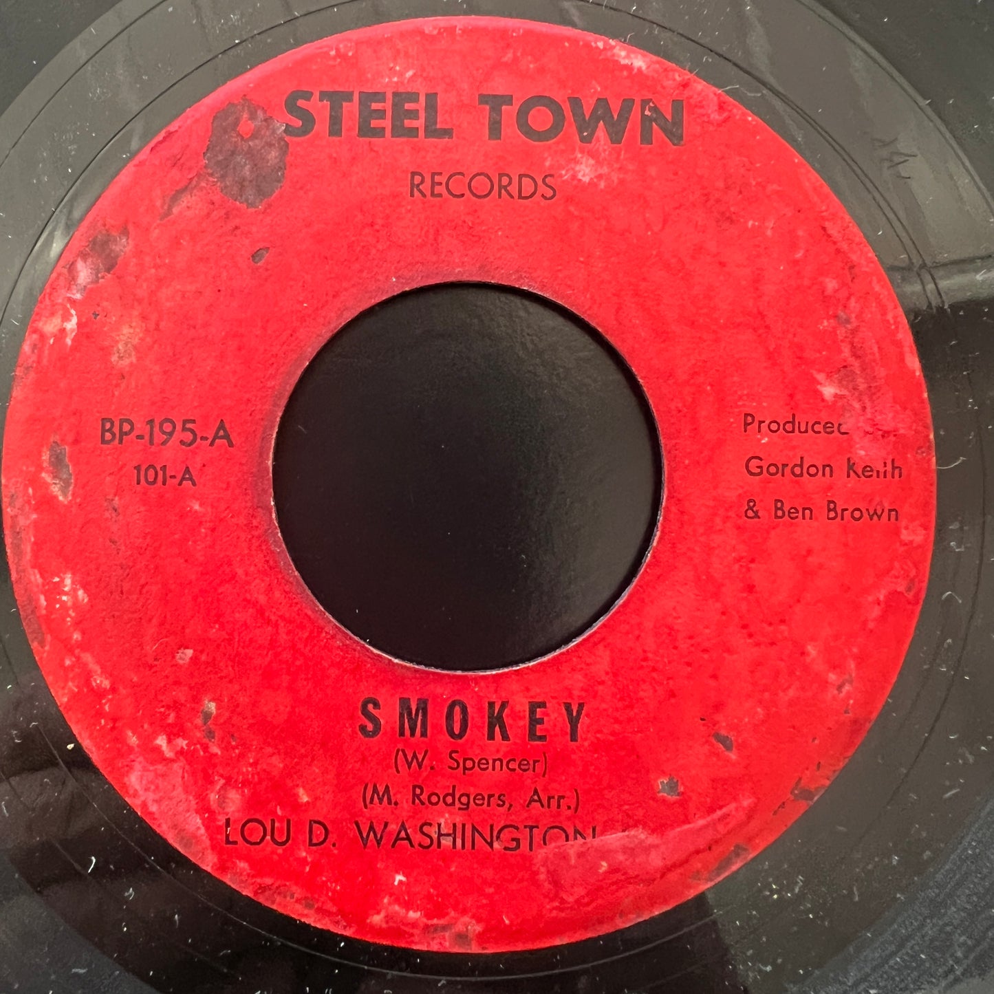 Lou D. Washington - Smokey / The Way A Romance Should Be (7") (Very Good (VG))