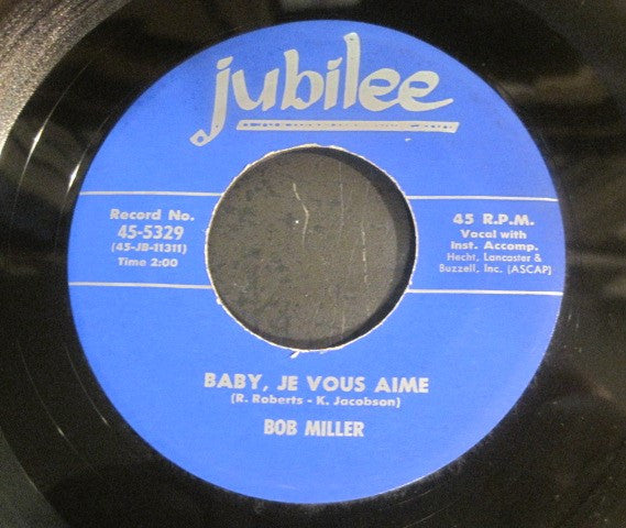 Bob Miller (10) : Baby, Je Vous Aime / Crazy Dreamer (7", Single)