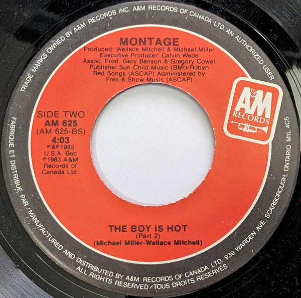 Montage (7) : The Boy Is Hot (7")