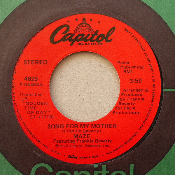 Maze Featuring Frankie Beverly : I Wish You Well (7", Single)
