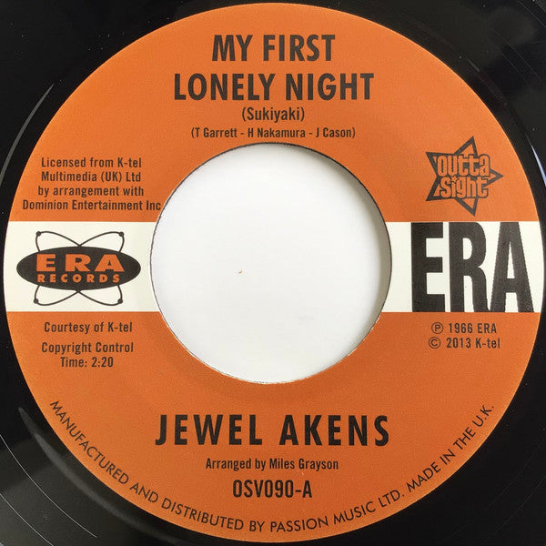 Jewel Akens : My First Lonely Night / A Slice Of The Pie (7")
