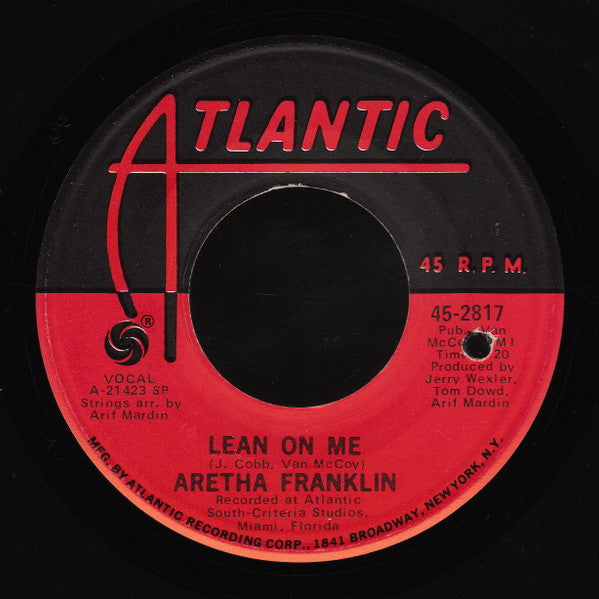 Aretha Franklin : Spanish Harlem / Lean On Me (7", Single, SP )
