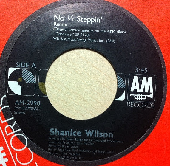 Shanice Wilson : No 1/2 Steppin' (7", Styrene)