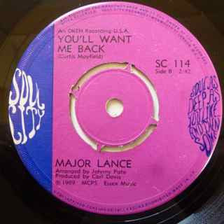 Major Lance : The Beat (7", Single)
