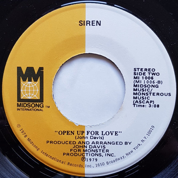 Siren (9) : Morning Music (7")