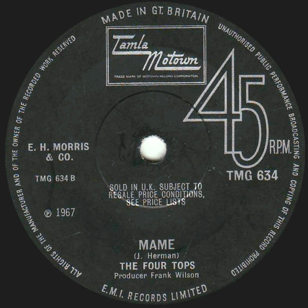 Four Tops : Walk Away Renee (7", Single, Sol)