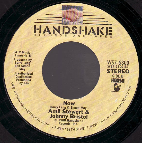 Amii Stewart & Johnny Bristol : My Guy/My Girl (7", Single)