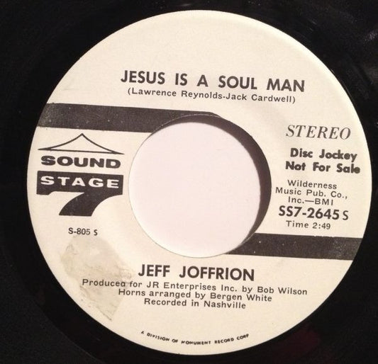 Jeff Joffrion : Jesus Is A Soul Man (7", Promo)