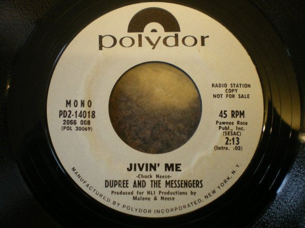 Dupree And The Messengers : Sexy Lil (7", Promo, Styrene)