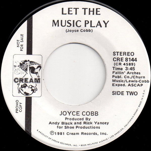 Joyce Cobb : It Doesn't Really Matter (7", Single, Promo)