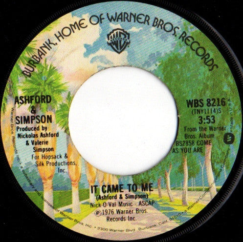 Ashford & Simpson : Somebody Told A Lie / It Came To Me (7")
