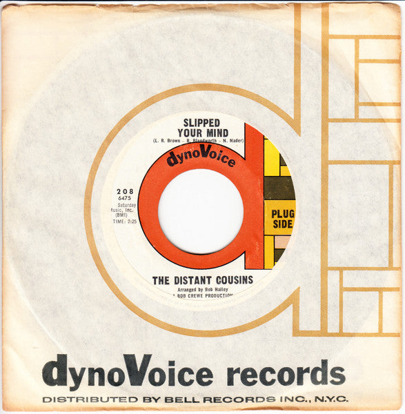 The Distant Cousins : Slipped Your Mind / Empty House (7", Promo)